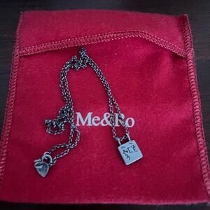 Me&Ro Compassion Silver Pendant Necklace